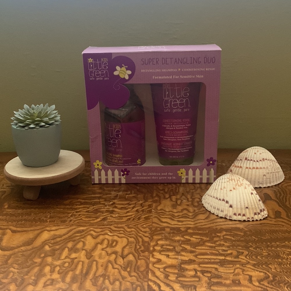 Kids Little Green Super Detangling Duo Shampoo & Conditioner New in box